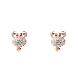 Γυναικεία Σκουλαρίκια Lancaster Jla-Ear-Crab2 (1,2Mm) από Ασήμι White/ Ip Pink
