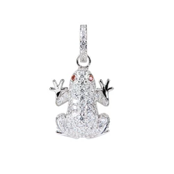 Γυναικείο Charm Lancaster Jla-Pen-Frog1 (1,5Mm) από Ασήμι White/ Ip Silver