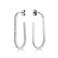 Γυναικεία Σκουλαρίκια Rosefield Jlhscs-J253 (2cm) από Ατσάλι Grey