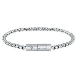 Ανδρικό Βραχιόλι Maserati Jm223Atk22 (22cm) από Ατσάλι Grey