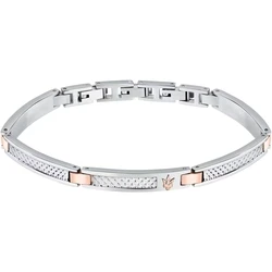 Ανδρικό Βραχιόλι Maserati Jm423Avd23 (18-3,5cm) από Ατσάλι Grey