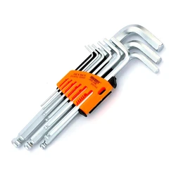 Jakemy Σετ Κλειδιά Allen Jm-Hk2-1, 1.5-10mm, Cr-V, 9τμχ