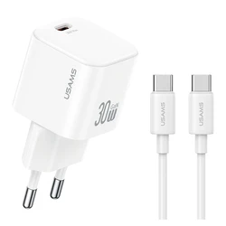 USAMS Wall Charger CC262 30W GaN White