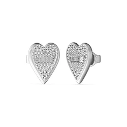 Γυναικεία Σκουλαρίκια Guess Jube03251Jwrh (1cm) από Ατσάλι Grey