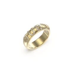 Γυναικείο Δαχτυλίδι Guess Jubr03182Jwyg (54) από Ατσάλι Golden