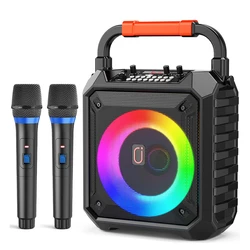 JYX Φορητό Ηχείο T17-T με 2 Μικρόφωνα 15W 3000mAh LED Μαύρο