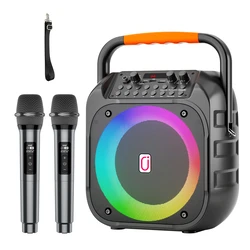 JYX Φορητό Ηχείο T26 T με 2 Μικρόφωνα 20W 4000mah LED Μαύρο
