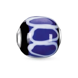 Γυναικείο Charm Thomas Sabo K0251-017-1 (1,10cm) από Ασήμι 925 / Crystal Blue