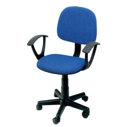 Velco Pro Systems Children's Office Chair - Blue with Armrests (41x53x89 cm)