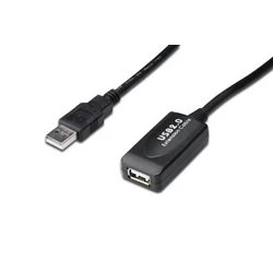 Καλώδιo USB Digitus 2.0 Repeater 20 m A Black