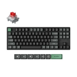 Keychron K8 Ultra (K8U-J1) Ασύρματο Gaming Μηχανικό Πληκτρολόγιο Tenkeyless US - Keychron Red (Hot-Swap) RGB