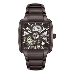 Kenneth Cole Ανδρικό Αυτόματο Ρολόι 40mm Καφέ Κάσα & Μπρασελέ Μαύρο Καντράν KCWGY0046501