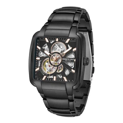 Kenneth Cole Ανδρικό Αναλογικό Αυτόματο Ρολόι 40mm Μαύρο Ατσάλινο Μπρασελέ KCWGY0046503