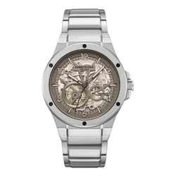 Kenneth Cole York Ανδρικό Ρολόι 42mm Αυτόματο με Ασημί/Γκρι Ατσάλινο Μπρασελέ KCWGY0063302