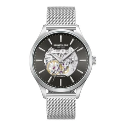 Kenneth Cole Ανδρικό Ρολόι 42mm Αυτόματο με Ατσάλινο Μπρασελέ KCWGY0064102