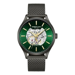 Kenneth Cole Ανδρικό Αυτόματο Ρολόι 42mm KCWGY0064103 (Γκρι Ατσάλι, Πράσινο Καντράν)