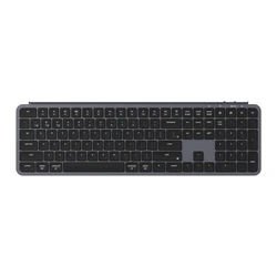 Πληκτρολόγιο Ασύρματο Keychron B6 Pro (B6P-K1) Ultraslim BT ZMK Online customization - Gray US Layout