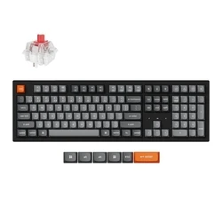 Gaming Πληκτρολόγιο Ασύρματο Keychron K10 Max (K10M-H1) QMK Wireless Mechanical Red Switch RGB 100% US Layout