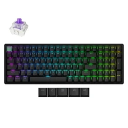 Gaming Πληκτρολόγιο Ασύρματο Keychron K4 HE (K4H-J1) Shine-Through Magnetic Hall Effect RGB 96% US Layout