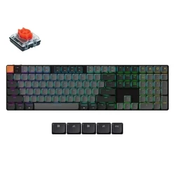 Gaming Πληκτρολόγιο Ασύρματο Keychron K5 V2 (K5X-B1) QMK Mechanical Red Switch RGB 100% US Layout