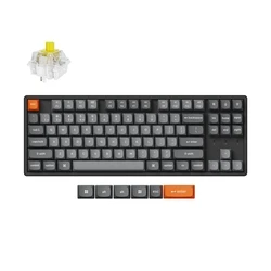 Gaming Πληκτρολόγιο Ασύρματο Keychron K8 Max (K8M-J4) QMK Wireless Mechanical Banana Sw. Hot Swap RGB 80% US