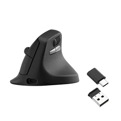 Keychron M5 (M5-A29) Ασύρματο Εργονομικό Κατακόρυφο Ποντίκι Μαύρο 1K Polling Rate