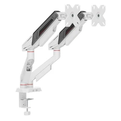 SBOX Επιτραπέζια Βάση για 2 Οθόνες White Shark GMS-3211 (KHUFU-II) Λευκή