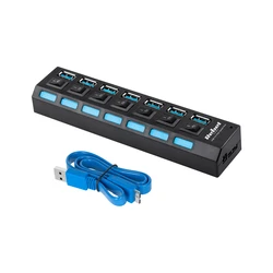 USB Hub Rebel 3.0 7 θέσεων με διακόπτες