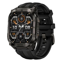 KOSPET TANK M4C Smartwatch 1.96'' AMOLED GPS Μαύρο