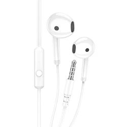 Handsfree Ακουστικά Kakusiga KSC-1301, 3.5mm, 14Mm, 1.1M, Λευκά