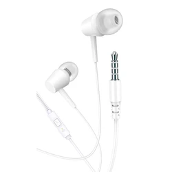 Handsfree Ακουστικά Kakusiga KSC-1303, 3.5mm, 10Mm, 1.1M, Λευκά