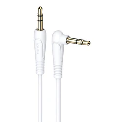 Καλώδιο Ήχου Kakusiga 3.5mm KSC-521, Aux, 90°, Hifi 1M, Λευκό