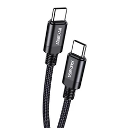 Καλώδιο USB-C Kakusiga σε USB-C KSC-970, 60W, 480Mbps, 1M, Μαύρο