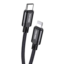 Καλώδιο Lightning Kakusiga σε USB-C KSC-970, 27W, 480Mbps, 1M, Μαύρο