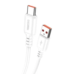 Καλώδιο USB-C Kakusiga σε USB KSC-982, 3A, 480Mbps, 1M, Λευκό