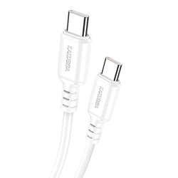 Καλώδιο USB-C Kakusiga σε USB-C KSC-982, 60W, 480Mbps, 1M, Λευκό
