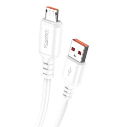 Καλώδιο Micro USB Kakusiga σε USB KSC-982, 3A, 480Mbps, 1M, Λευκό