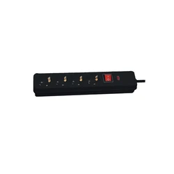 4-Outlet Surge Protector Power Strip, Black, KF-BD-04K