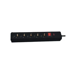 5-Outlet Surge Protector Power Strip Black KF-BD-05K