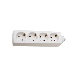 4-Outlet Power Strip 1.5m White KF-B-04A