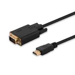 Αντάπτορας VGA Savio CL-103 video adapter 1.8 m HDMI Type A (Standard) (D-Sub) Black