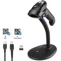 Barcode Scanner Netum 2,4G Wireless QR 2D SCANNER With STAND