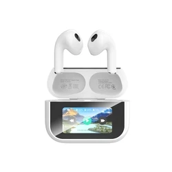 XO Ακουστικά XO X47 Smart TWS 4ης Γενιάς με Οθόνη Λευκά