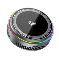 XO Ασύρματος Φορτιστής Qi2 25W Quick Charge 3.0 / Quick Charge 2.0 Γκρι (CX043)