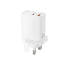 XO Φορτιστής Ταχείας Φόρτισης PD 30W & QC 18W USB-A + USB-C (L163 UK)