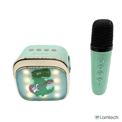 Karaoke Lamtech Bt5.4 Rgb Kid Speaker Green With Mic Kroddy