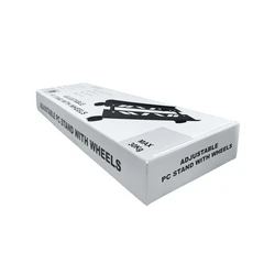 Βάση Γραφείου Υπολογιστή Lamtech Adjustable With Wheels Max 30Kg Black