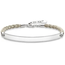 Γυναικείο Βραχιόλι Thomas Sabo A002917319L19 (19,5cm) από Ασήμι Silver, White