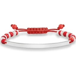 Γυναικείο Βραχιόλι Thomas Sabo A003068327L21 (21cm) από Ασήμι Silver, Red