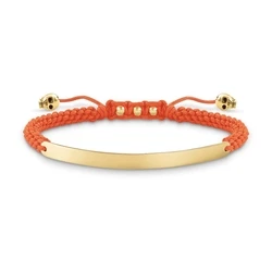 Γυναικείο Βραχιόλι Thomas Sabo Lba00508488L2 (21cm) από Ασήμι Orange, Golden